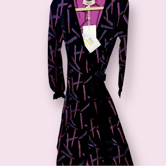 Diane Von Furstenberg Multicolor Confetti
 Wrap Sweater Dress, $369 $739 | - Picture 1 of 10